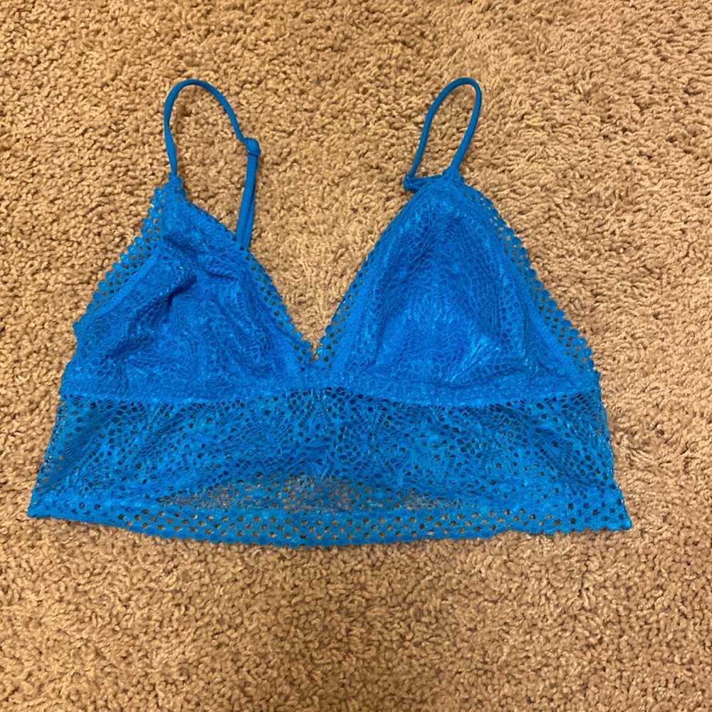 Blue Lace Bra